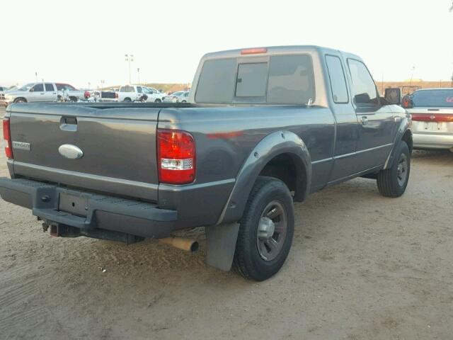 1FTYR14U06PA22687 - 2006 FORD RANGER SUP GRAY photo 4