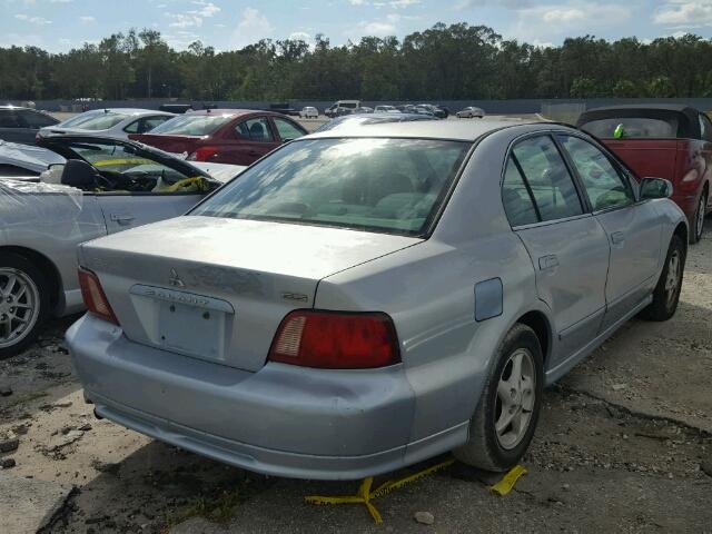 4A3AA46G43E056945 - 2003 MITSUBISHI GALANT ES BLUE photo 4