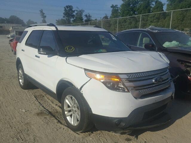 1FM5K8D81EGB14288 - 2014 FORD EXPLORER X WHITE photo 1