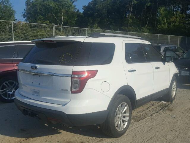 1FM5K8D81EGB14288 - 2014 FORD EXPLORER X WHITE photo 4