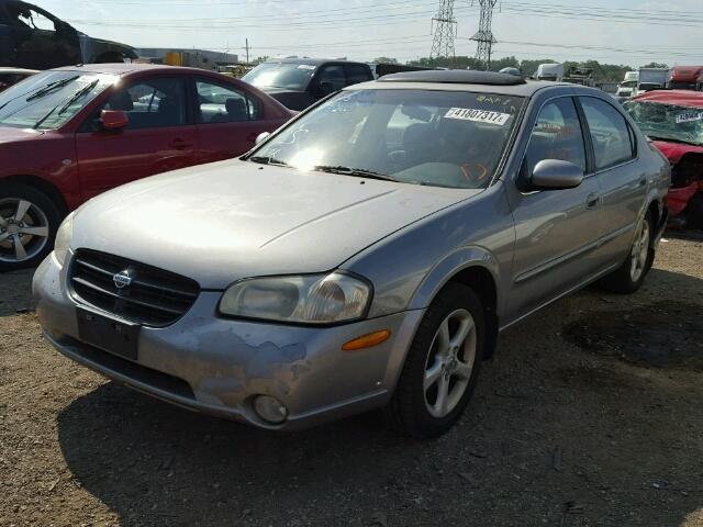 JN1CA31D4YT708701 - 2000 NISSAN MAXIMA GRAY photo 2