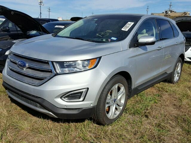 2FMPK4K91HBC15534 - 2017 FORD EDGE WHITE photo 2