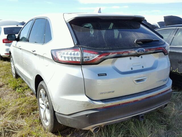 2FMPK4K91HBC15534 - 2017 FORD EDGE WHITE photo 3