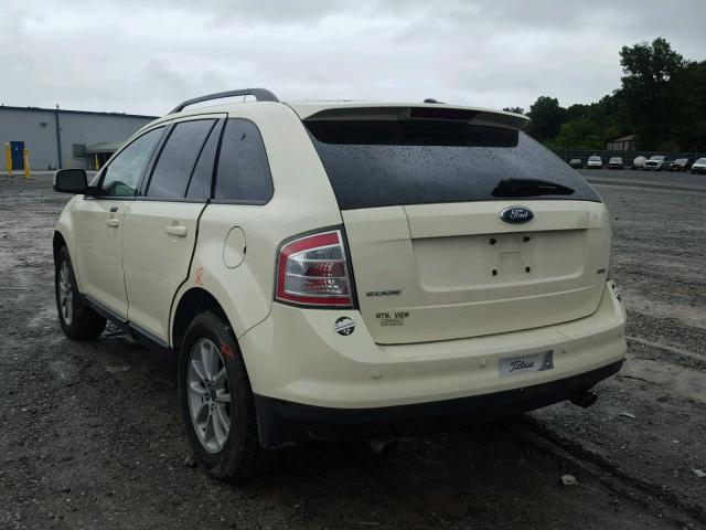 2FMDK39C77BA91850 - 2007 FORD EDGE SEL P CREAM photo 3