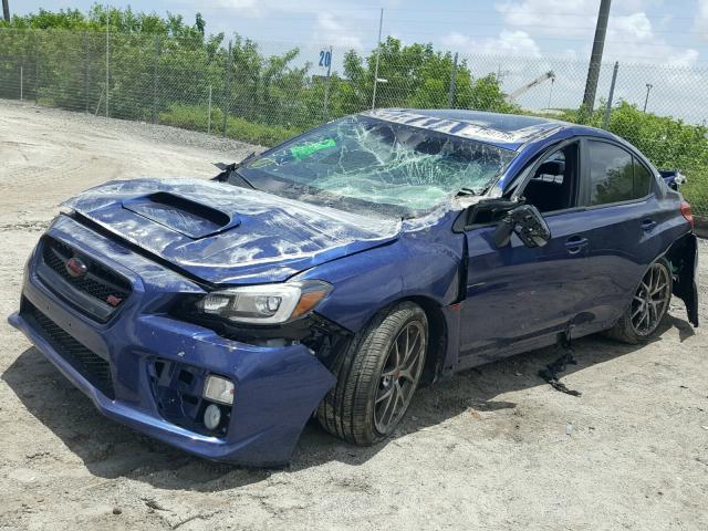 JF1VA2Y61H9806403 - 2017 SUBARU WRX STI BLUE photo 2