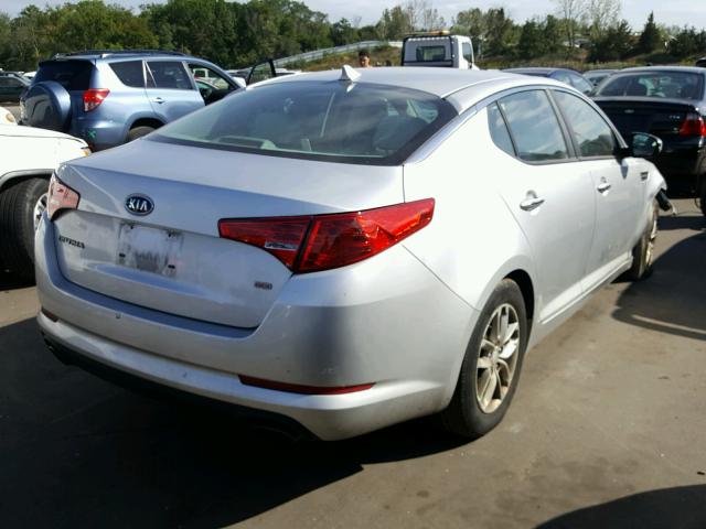 KNAGM4A79C5279703 - 2012 KIA OPTIMA SILVER photo 4