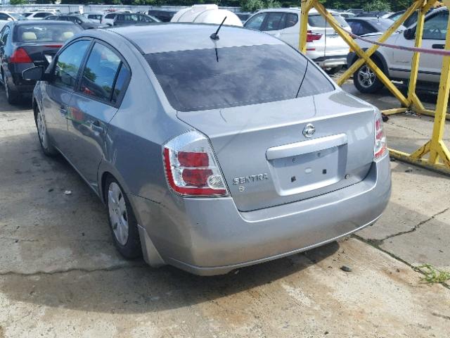 3N1AB61E38L722625 - 2008 NISSAN SENTRA 2.0 GRAY photo 3