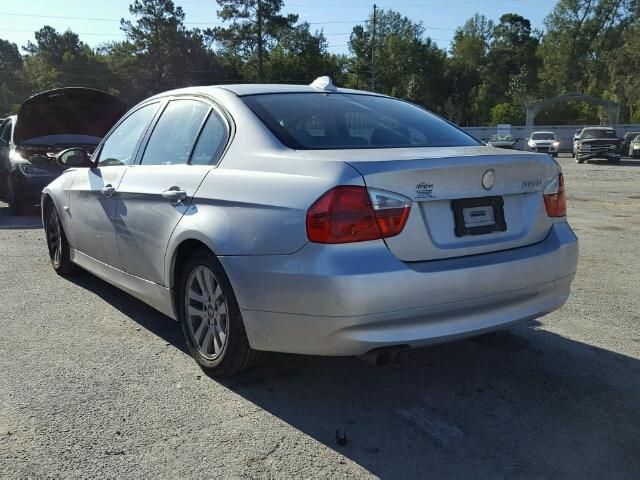 WBAVA33527KX71020 - 2007 BMW 328 SILVER photo 3