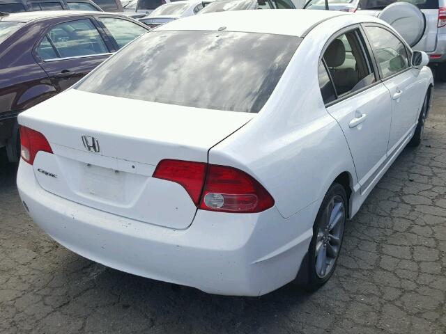 1HGFA16566L036557 - 2006 HONDA CIVIC LX WHITE photo 4