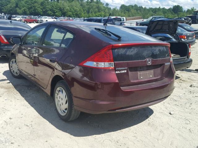 JHMZE2H52BS009132 - 2011 HONDA INSIGHT LX RED photo 3