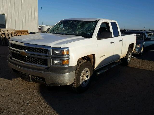 1GCVKPEC1EZ291140 - 2014 CHEVROLET SILVERADO WHITE photo 2