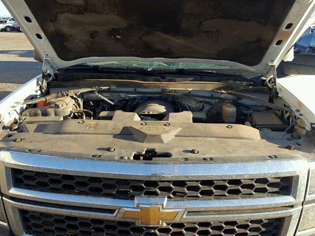 1GCVKPEC1EZ291140 - 2014 CHEVROLET SILVERADO WHITE photo 7