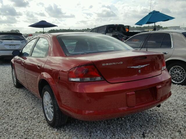 1C3EL46X54N291343 - 2004 CHRYSLER SEBRING LX BURGUNDY photo 3