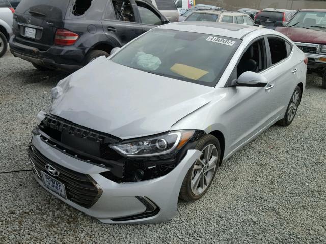 5NPD84LF8HH055182 - 2017 HYUNDAI ELANTRA SE SILVER photo 2