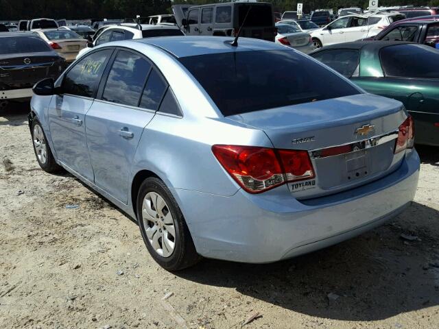 1G1PD5SH1C7246045 - 2012 CHEVROLET CRUZE BLUE photo 3