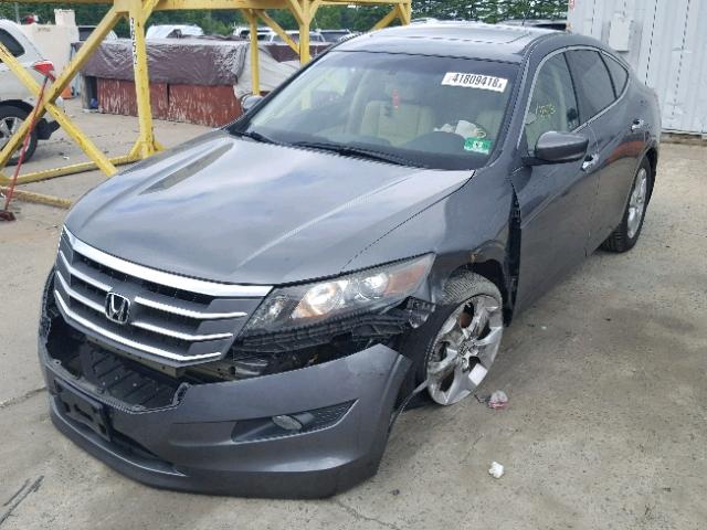 5J6TF2H51AL012031 - 2010 HONDA ACCORD CRO GRAY photo 2