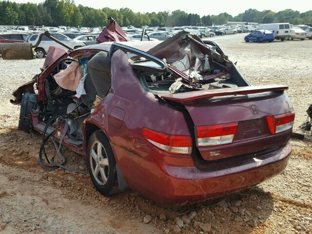 1HGCM55694A088432 - 2004 HONDA ACCORD EX RED photo 3