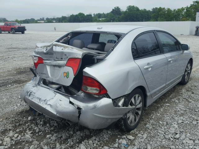 1HGFA16909L003092 - 2009 HONDA CIVIC EXL 银色 照片 4
