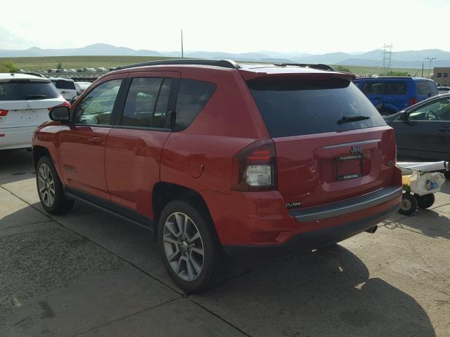 1C4NJCBA7GD682212 - 2016 JEEP COMPASS SP RED photo 3
