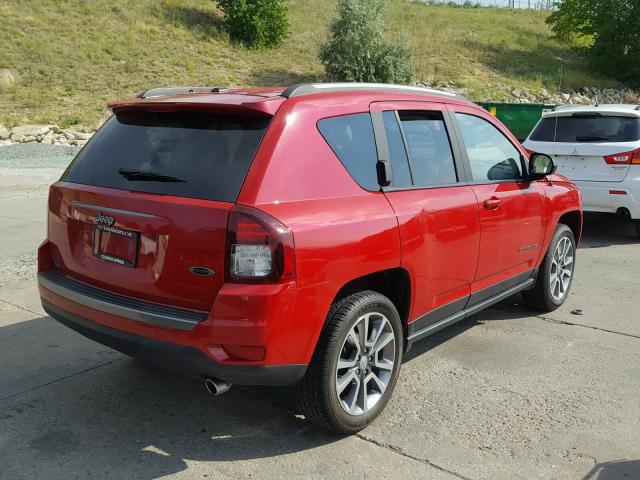 1C4NJCBA7GD682212 - 2016 JEEP COMPASS SP RED photo 4