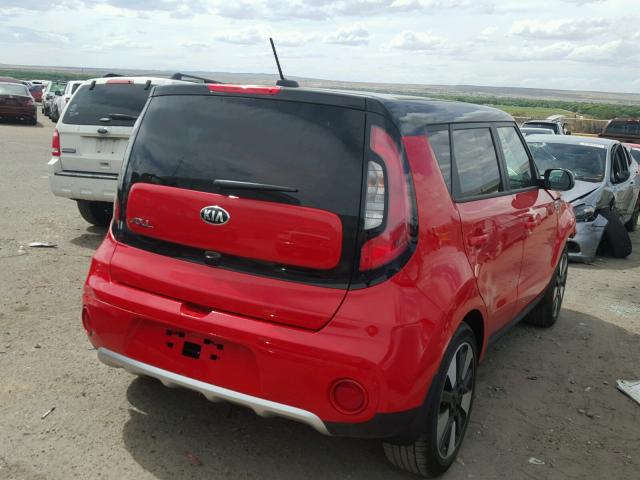 KNDJP3A56H7496579 - 2017 KIA SOUL + RED photo 4