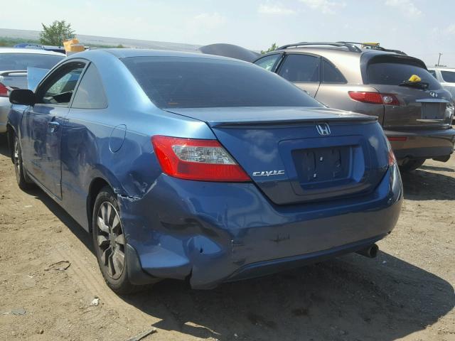 2HGFG12909H532799 - 2009 HONDA CIVIC EXL 蓝色 照片 3