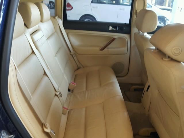 WVWTH63B21E157829 - 2001 VOLKSWAGEN PASSAT GLX BLUE photo 6