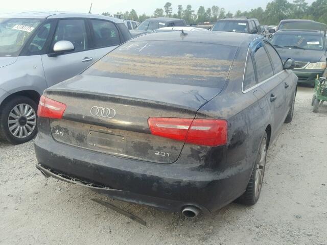 WAUDFAFC9CN176394 - 2012 AUDI A6 BLACK photo 4