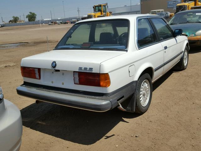 WBAAB6404H1684890 - 1987 BMW 325 E AUTO WHITE photo 4