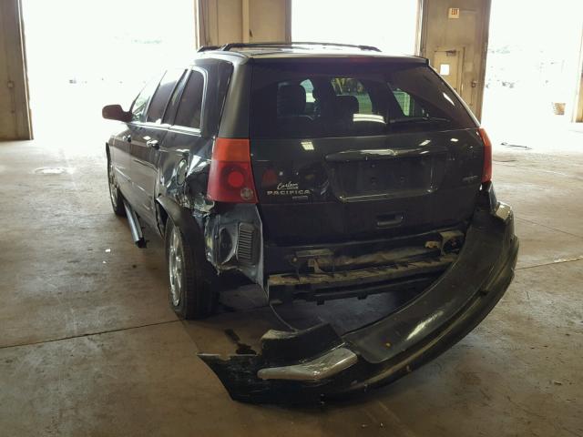 2C8GF78445R323668 - 2005 CHRYSLER PACIFICA L შავი ფოტო 3