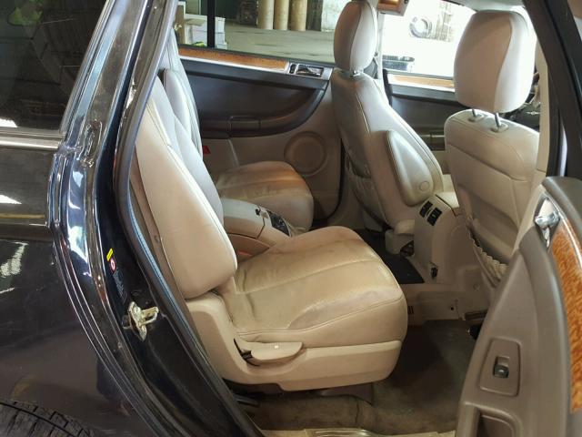 2C8GF78445R323668 - 2005 CHRYSLER PACIFICA L შავი ფოტო 6
