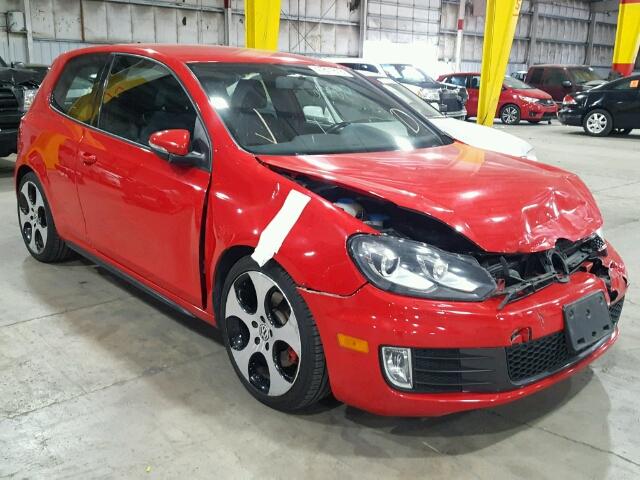 WVWFD7AJ5AW266501 - 2010 VOLKSWAGEN GTI RED photo 1