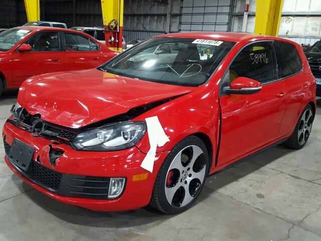 WVWFD7AJ5AW266501 - 2010 VOLKSWAGEN GTI RED photo 2