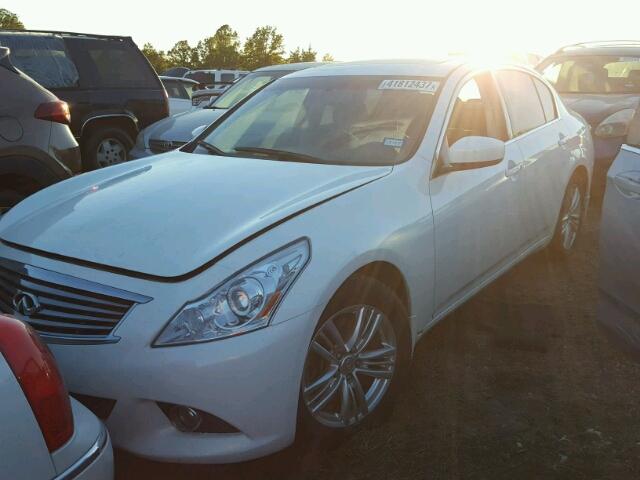 JN1CV6AP4DM304303 - 2013 INFINITI G37 BASE WHITE photo 2