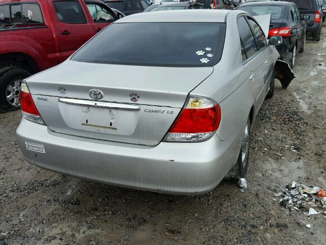 4T1BE32K66U738523 - 2006 TOYOTA CAMRY LE SILVER photo 4