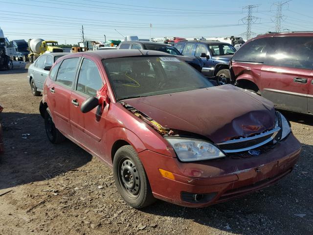 1FAHP37N86W254701 - 2006 FORD FOCUS BURGUNDY photo 1