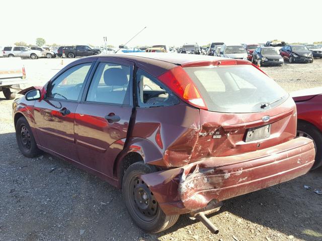 1FAHP37N86W254701 - 2006 FORD FOCUS BURGUNDY photo 3