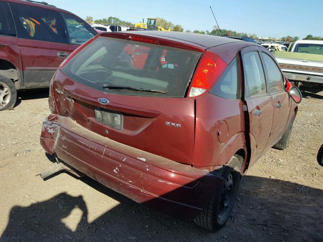 1FAHP37N86W254701 - 2006 FORD FOCUS BURGUNDY photo 4