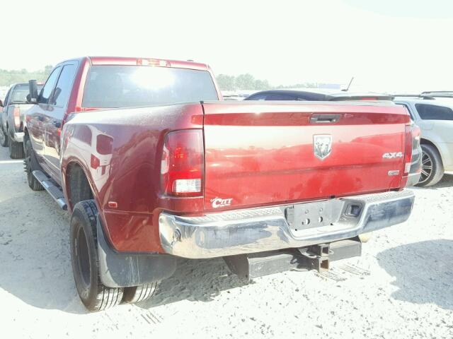 3C63DRGL5CG344372 - 2012 DODGE RAM 3500 RED photo 3