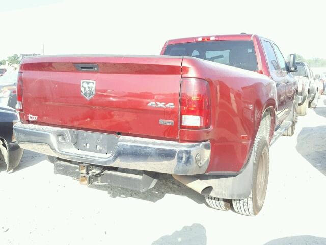 3C63DRGL5CG344372 - 2012 DODGE RAM 3500 RED photo 4