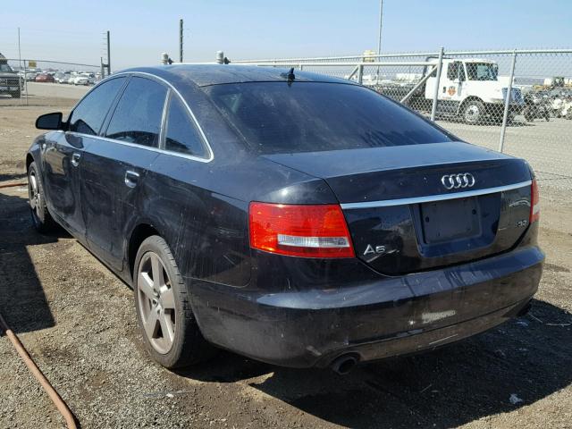 WAUAH74F48N119329 - 2008 AUDI A6 3.2 BLACK photo 3