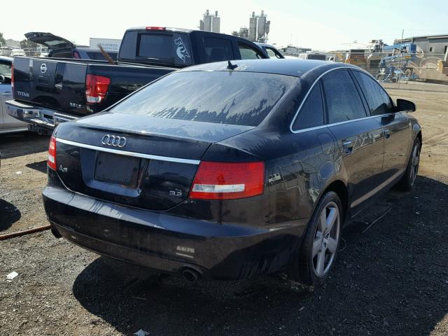 WAUAH74F48N119329 - 2008 AUDI A6 3.2 BLACK photo 4