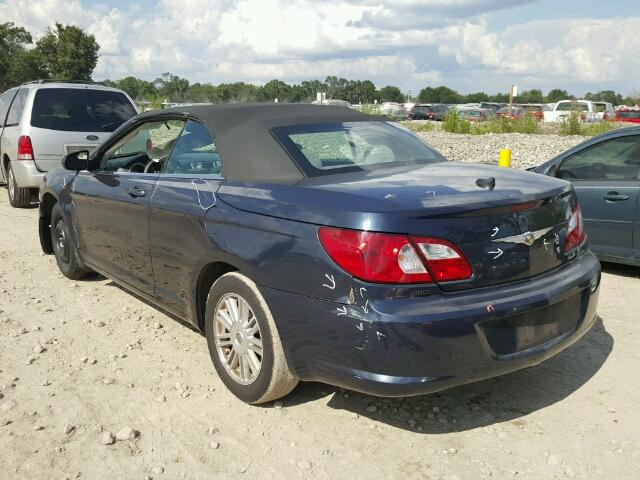 1C3LC55R08N679294 - 2008 CHRYSLER SEBRING TO BLUE photo 3