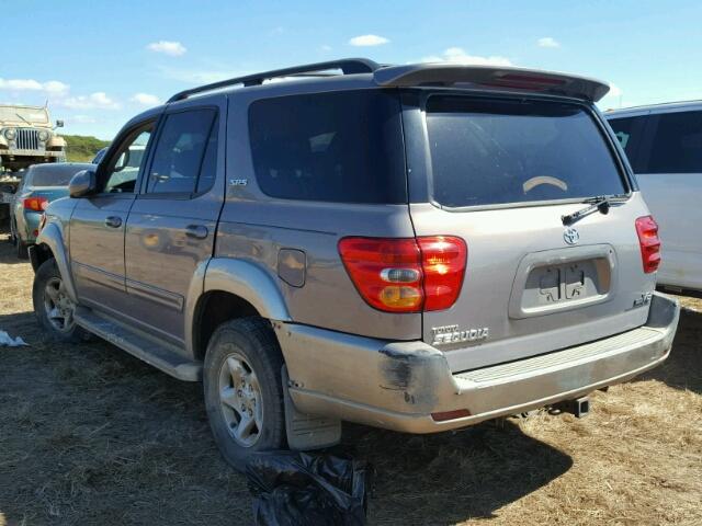 5TDZT34A62S133008 - 2002 TOYOTA SEQUOIA BEIGE photo 4