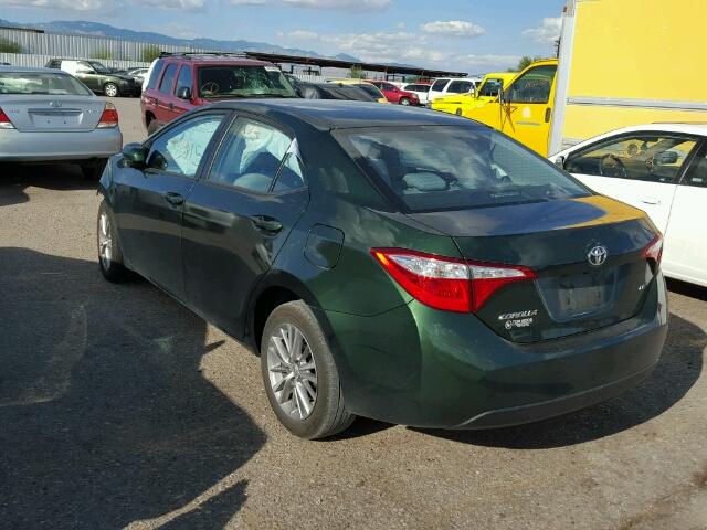 5YFBURHE0FP235157 - 2015 TOYOTA COROLLA L GREEN photo 3