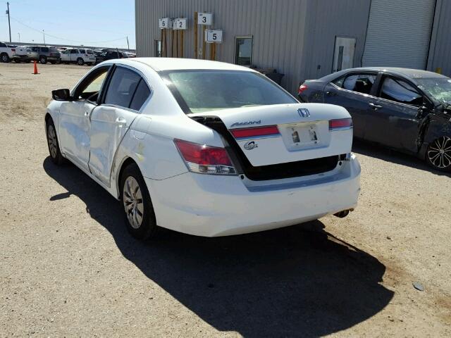 1HGCP2F37BA138316 - 2011 HONDA ACCORD WHITE photo 3