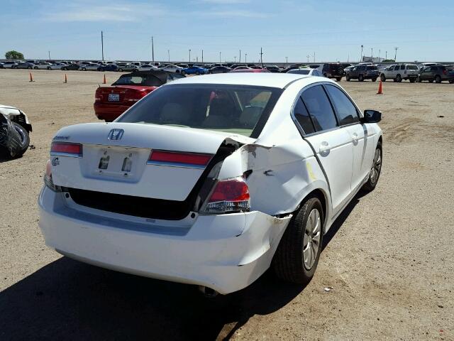 1HGCP2F37BA138316 - 2011 HONDA ACCORD WHITE photo 4