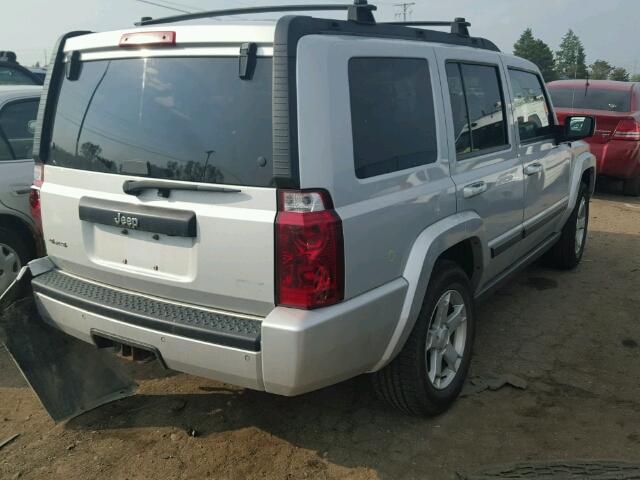 1J8HG48P07C528498 - 2007 JEEP COMMANDER SILVER photo 4