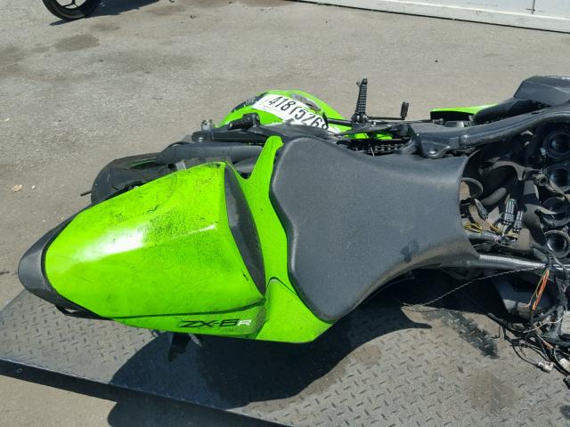 JKAZX4R13BA026783 - 2011 KAWASAKI ZX600 R GREEN photo 6