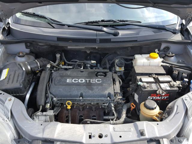 KL1TD6DE9AB132312 - 2010 CHEVROLET AVEO LS CHARCOAL photo 7